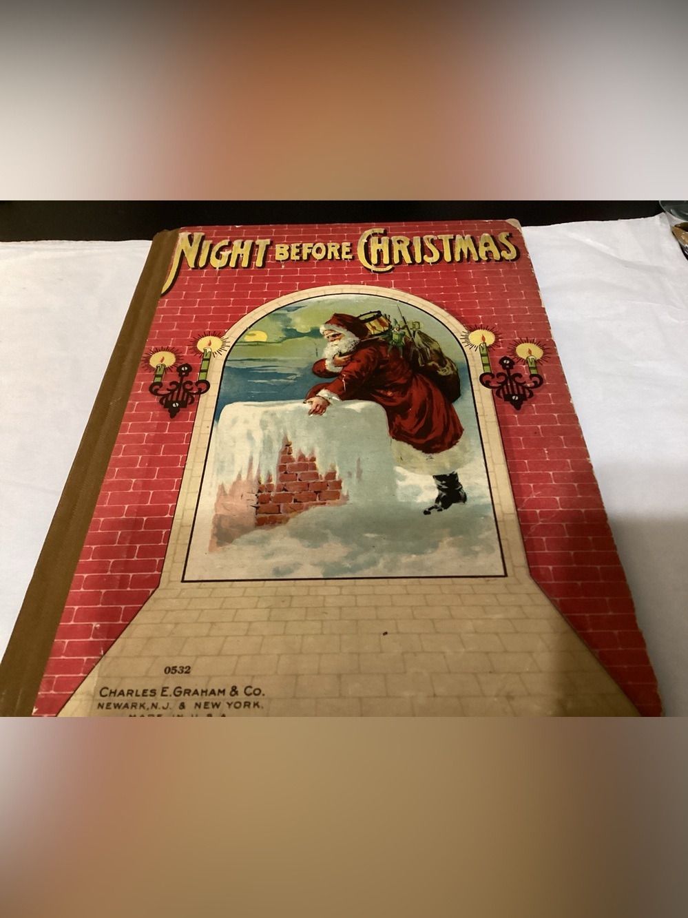 Antique Edtion of NIGHT BEFORE CHRIISTMAS Charles E. Graham & Co.